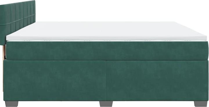 Produktbild vidaXL Bo x springbett mit Matratze 180 x 200 cm Samt (180 x 200 cm)