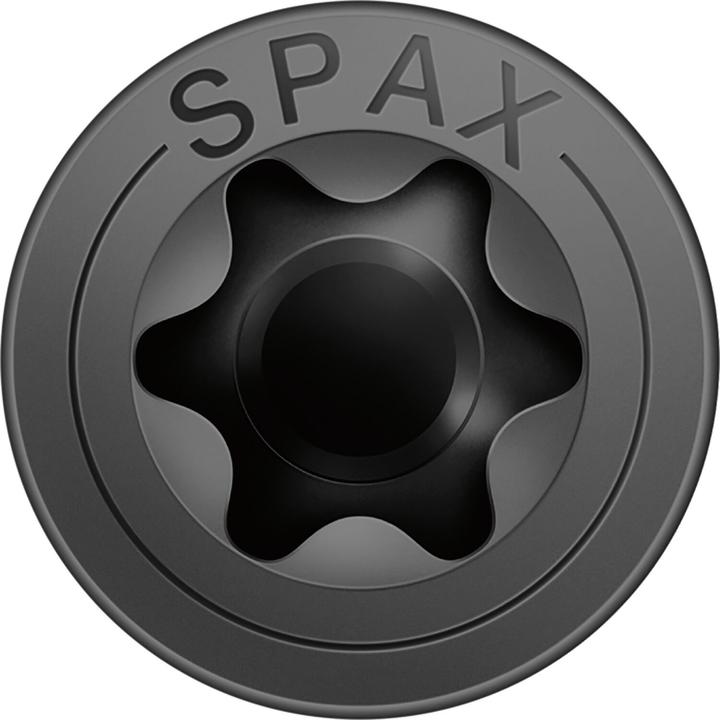 Productafbeelding Spax Senkkopf T-Star Plus T10 Vollgewinde Schwarz Verzinkt (200 Schroeven per stuk)