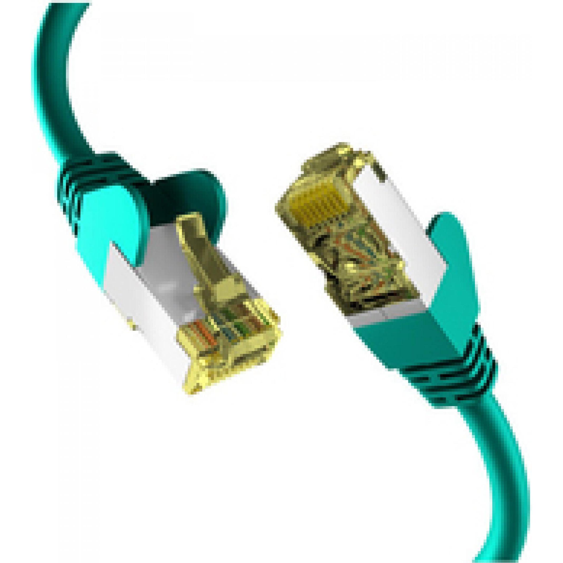 M-Cab Cat6a Green 20m Patch Cord (S/FTP, CAT6a, 20 m), Netzwerkkabel