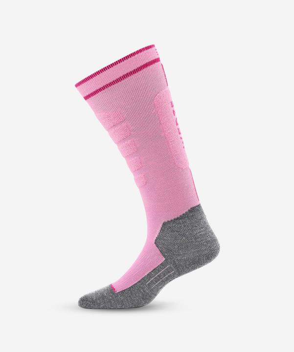 Wedze Skisocken Kinder warm bequem - 500 rosa (35 - 38)