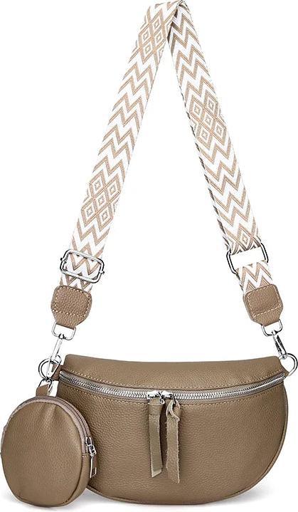 Only-Bags.Store Echtes Leder Umhängetaschen aus Rindsleder Brusttasche mit kleiner Geldbörse Handtaschen