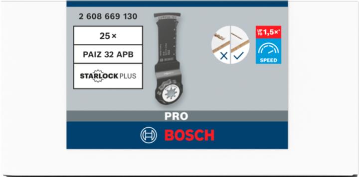 Productafbeelding Bosch Professional Zubehör PRO PAIZ 32 APB mes voor multifunctioneel gereedschap, 32 x 60 mm