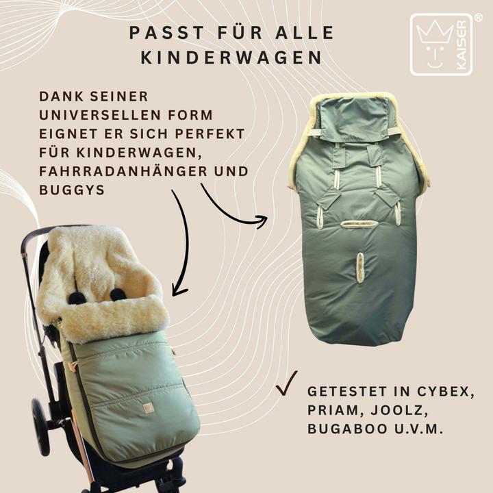 Image du produit Kaiser Baby Kaiser Lammfell Fusssack Dublas 2.0, salbei green/grey