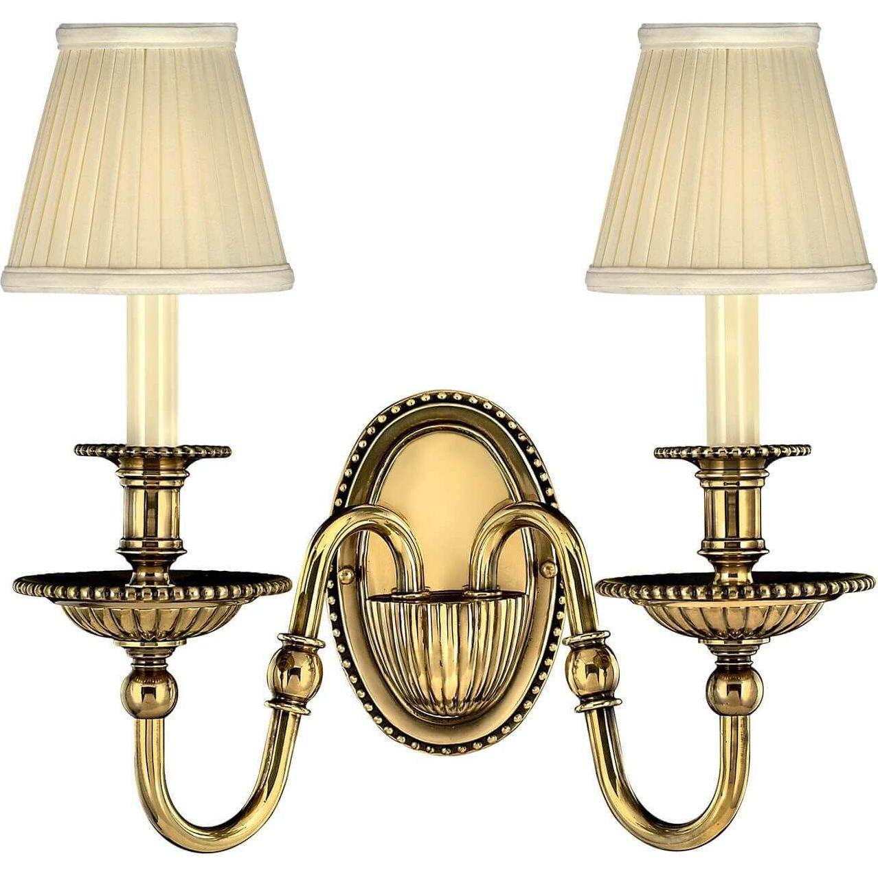 Elstead Lighting, Wandleuchte + Deckenleuchte, Cambridge Wandleuchte E14 2-fach 27cm Brüniertes Messing (E14)