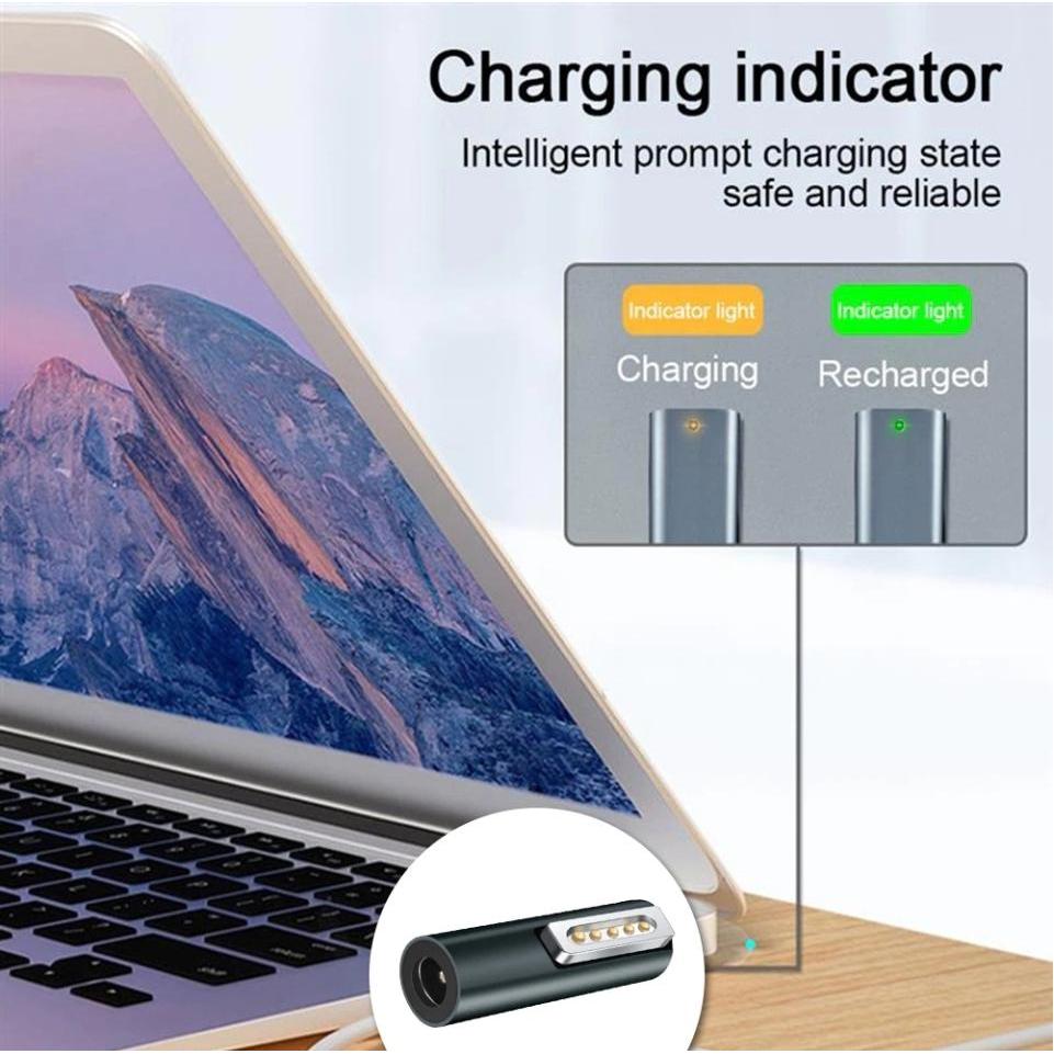 Thumbnail - PowerGuard DC Barrel zu MagSafe 2 Adapter 90 Grad für MacBook Pro, Air (85 W), USB Ladegerät, Grau