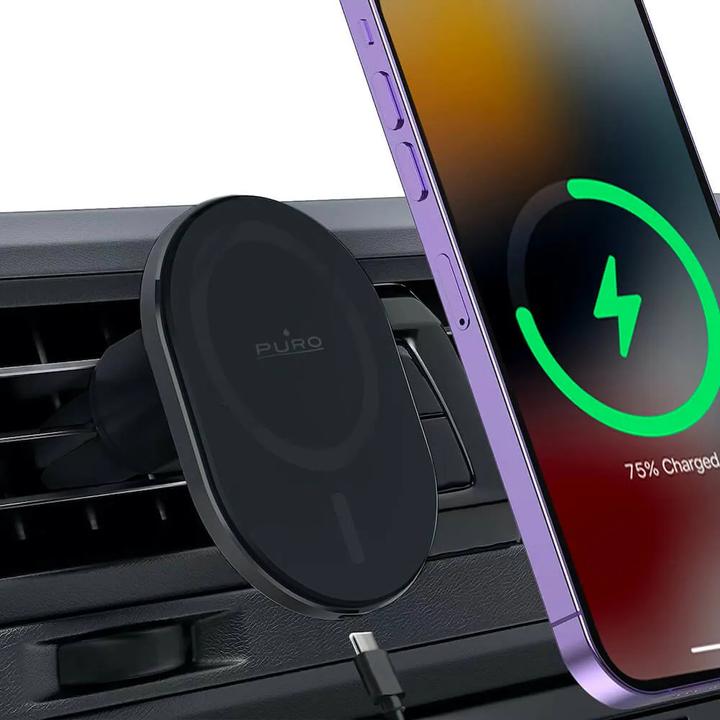 Actual product image Puro ventilation slot holder inductive MagSafe black
