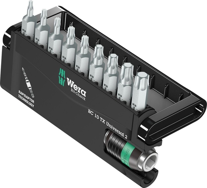 Produktbild Wera Bit-Check 10 TX Universal 2 (Innensechsrund TX M10, Innensechsrund TX M15, Innensechsrund TX M20, Innensechsrund TX M30, Innensechsrund TX M6, Innensechsrund TX M8, Innensechsrund TX M9, Innensechsrund TX M25, Innensechsrund TX M40)