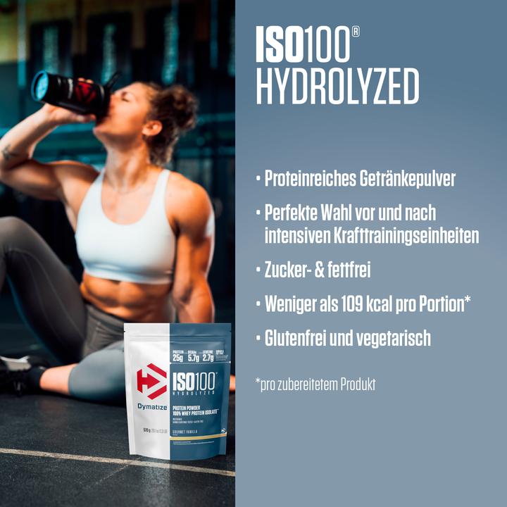 Actual product image Dymatize ISO 100 Hydrolyzed (Vanilla, 1 pcs., 570 g)