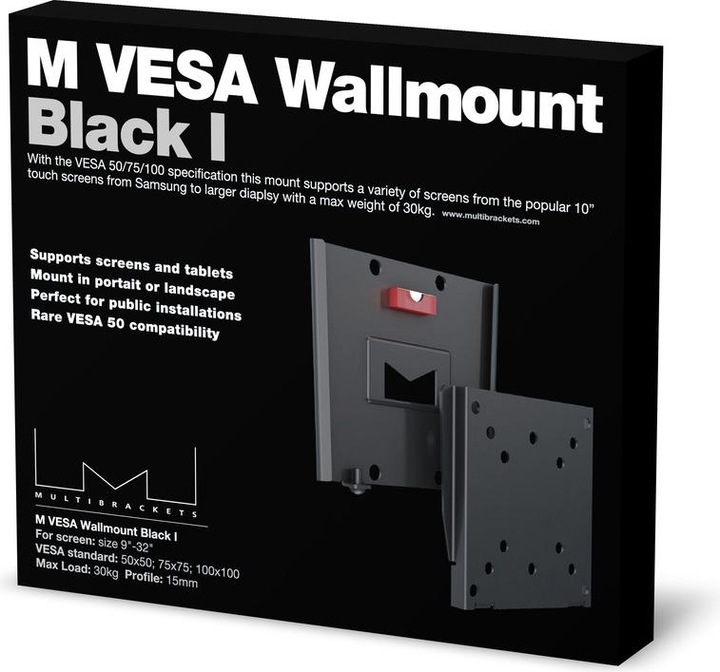 Actual product image Multibrackets Wallmount Black I (Wall, 32", 15 kg)
