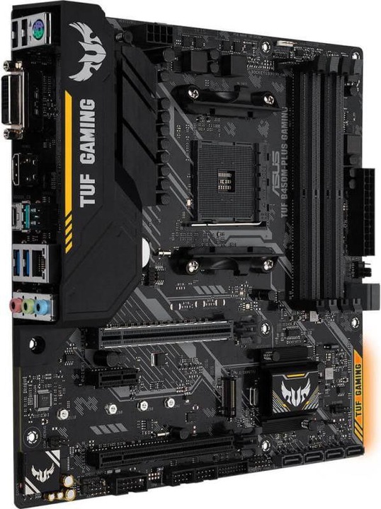 Produktbild ASUS TUF B450M-Plus Gaming (AM4, AMD B450, mATX)