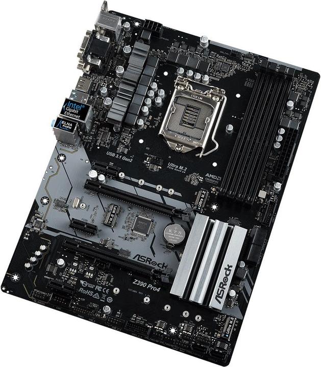 Produktbild AsRock Z390 Pro4 (LGA 1151, Intel Z390, ATX)