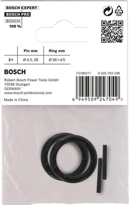 Image du produit Bosch Professional Zubehör Jeu avec bague de retenue et goupille pour douille PRO Impact 3/4", 4 pièces