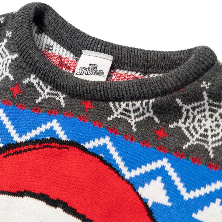 Image du produit Spiderman - Pull Noël motif/style visage - Garçon (104)
