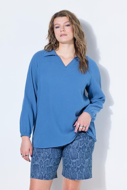 Immagine prodotto Studio Untold Musselin Tunika, weiter Raglan-Langarm (54)