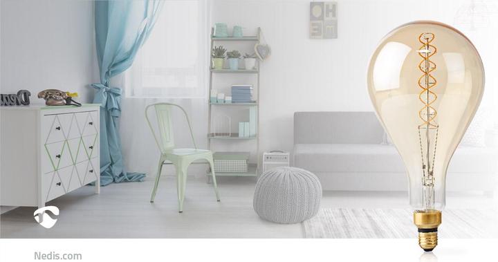 Image du produit Nedis Lampe LED à filament E27 | A160 | 5 W | 280 lm | 2000 K | Dimmable | Blanc chaud | Style rétro | 1 (E27, 280 lm, 1x)