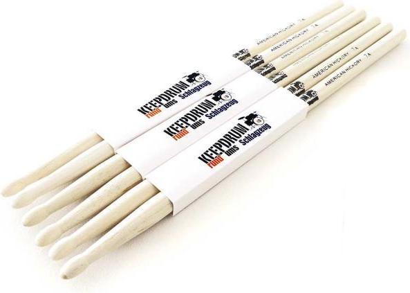 Produktbild keepdrum 7A Hickory Drumsitcks 3 Paar (Schlagzeug)