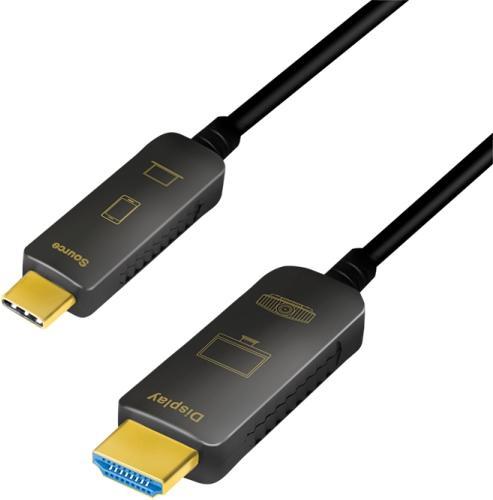Immagine prodotto LogiLink Cavo USB 3.2 USB-C/HDMI 15m (15 m, HDMI)