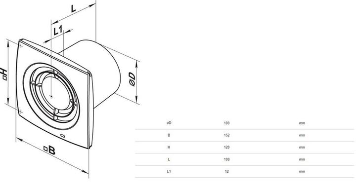 Produktbild Haushalt Pull Out Ventilator 100x1t