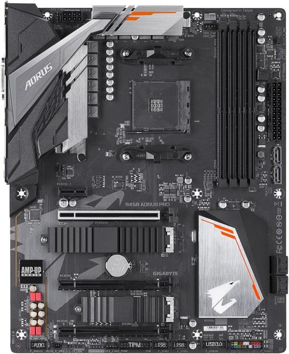 Image du produit Gigabyte B450 Aorus Pro (AM4, AMD B450, ATX)