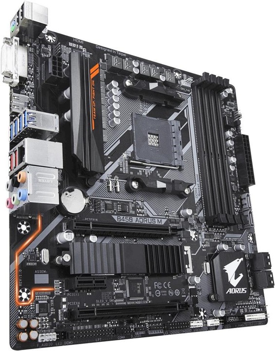 Produktbild Gigabyte B450 Aorus M (AM4, AMD B450, mATX)