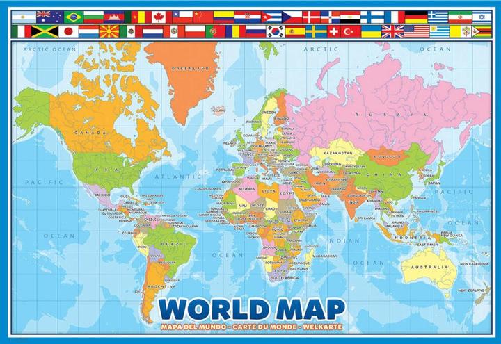 Produktbild Eurographics Weltkarte - Puzzle (100 Teile)