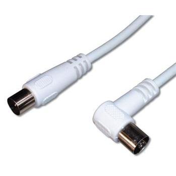 PremiumCord TV M/F 90, 75 Ohm, 5m (75 dB, Antennenkabel), Antennenkabel