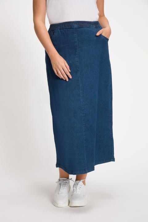 Produktbild Ulla Popken Jeans-Rock, ausgestellt, Elastikbund (58)