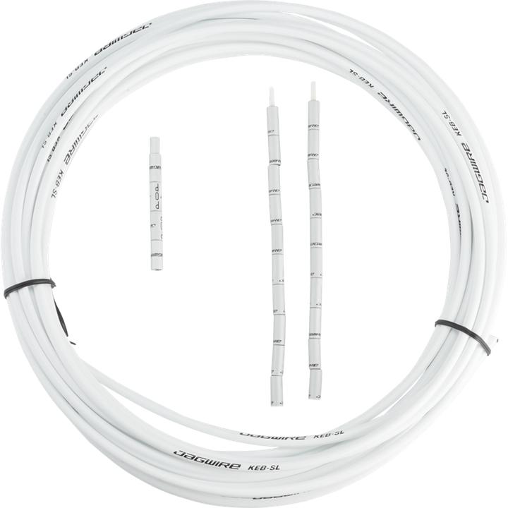 Actual product image Jagwire ZHB907 Brake Housing 5mm KEB Slick-Lube-White (10m + End Caps)