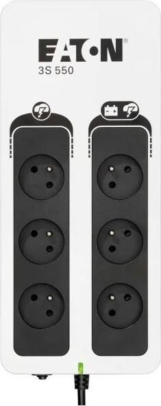 Productafbeelding Eaton 3S550F Ononderbreekbare voeding (UPS) Stand-by (Offline) 550 VA 6 AC-uitgangen (550 VA, 330 W, Standby UPS)