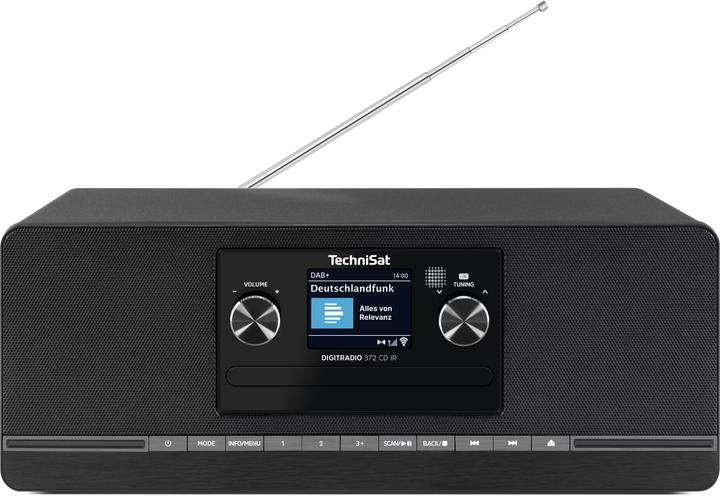 Image du produit TechniSat DigitRadio 372 CD IR schwarz (DAB+ DAB, FM, Radio Internet, Bluetooth, WiFi)