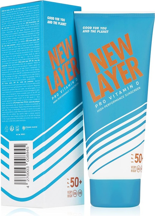 Actual product image New Layer Pro Vitamin D High Performance Sun Cream SPF50+ (Suntan cream, SPF 50+, 200 ml, 252 g)