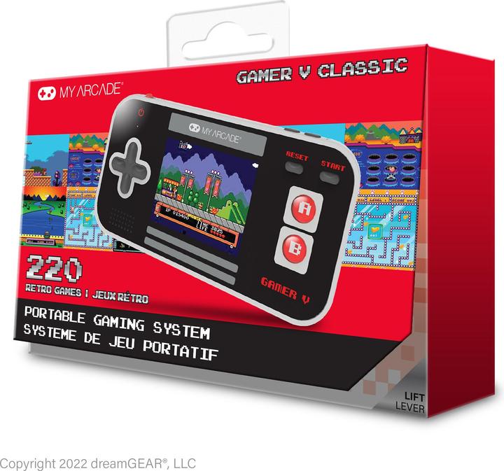 Produktbild MyArcade MY ARCADE, GAMER V CLASSIC (220 GAMES IN 1), BLACK/GRAY/RED