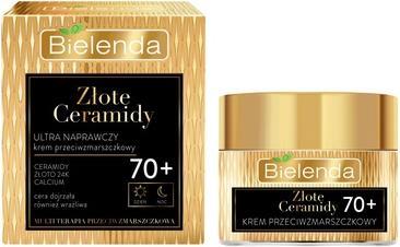 Actual product image Bielenda Złote Ceramidy ultra naprawczy krem przeciwzmarszczkowy 70+ na dzień i noc 50 ml (50 ml, 24h cream)