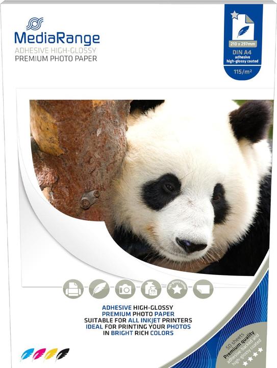 Actual product image MediaRange Premium photo paper (115 g/m², A4, 50 x)