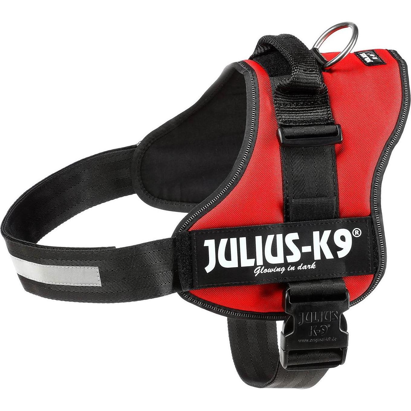 Julius-K9 Powergeschirr Gr. 3 rot (3, Hund, Allgemein), Halsband + Leine
