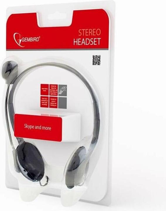 Produktbild Gembird MHS-123 Binaural Kopfband Schwarz Headset (Kabelgebunden)