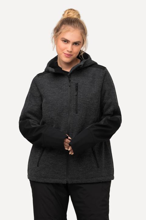 Produktbild Ulla Popken Funktions-Fleecejacke, wasserabweisend, Daumenloch (46, 48)