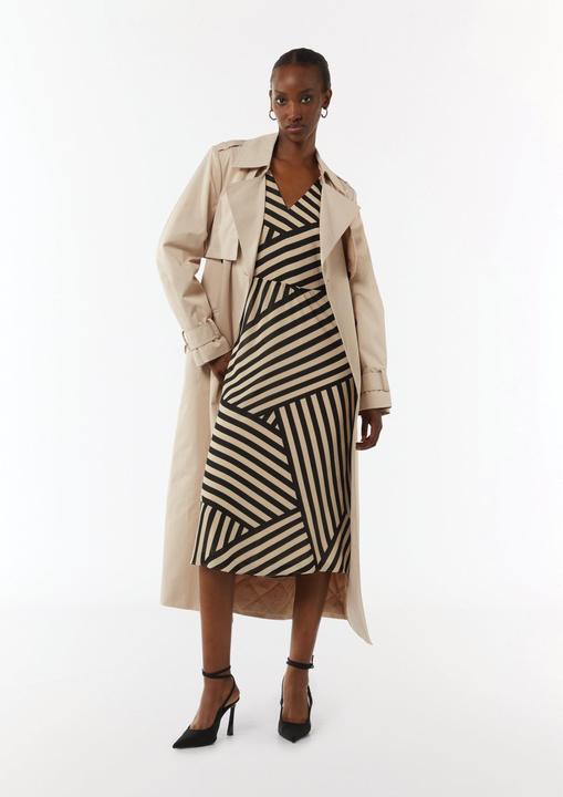 Image du produit Comma Kleid Gestreiftes Midikleid aus Chiffon (38)