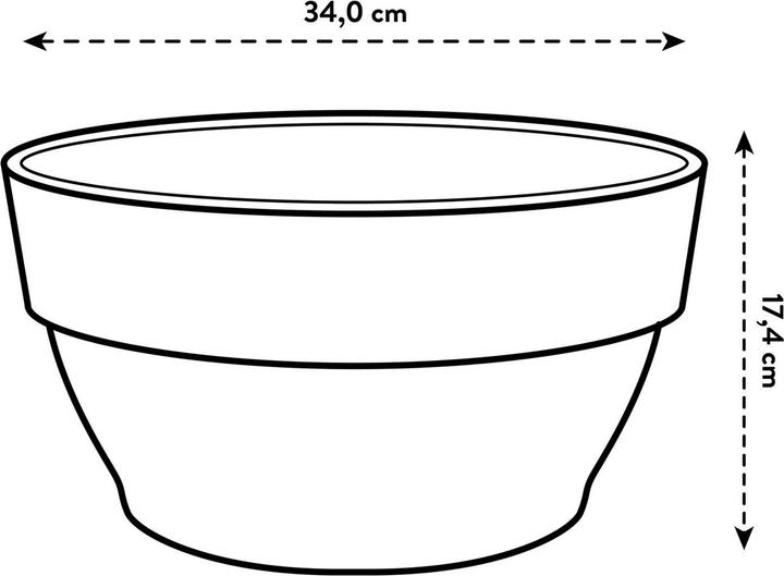 Produktbild Elho Vibia Campana Schale (34 x 170 cm)