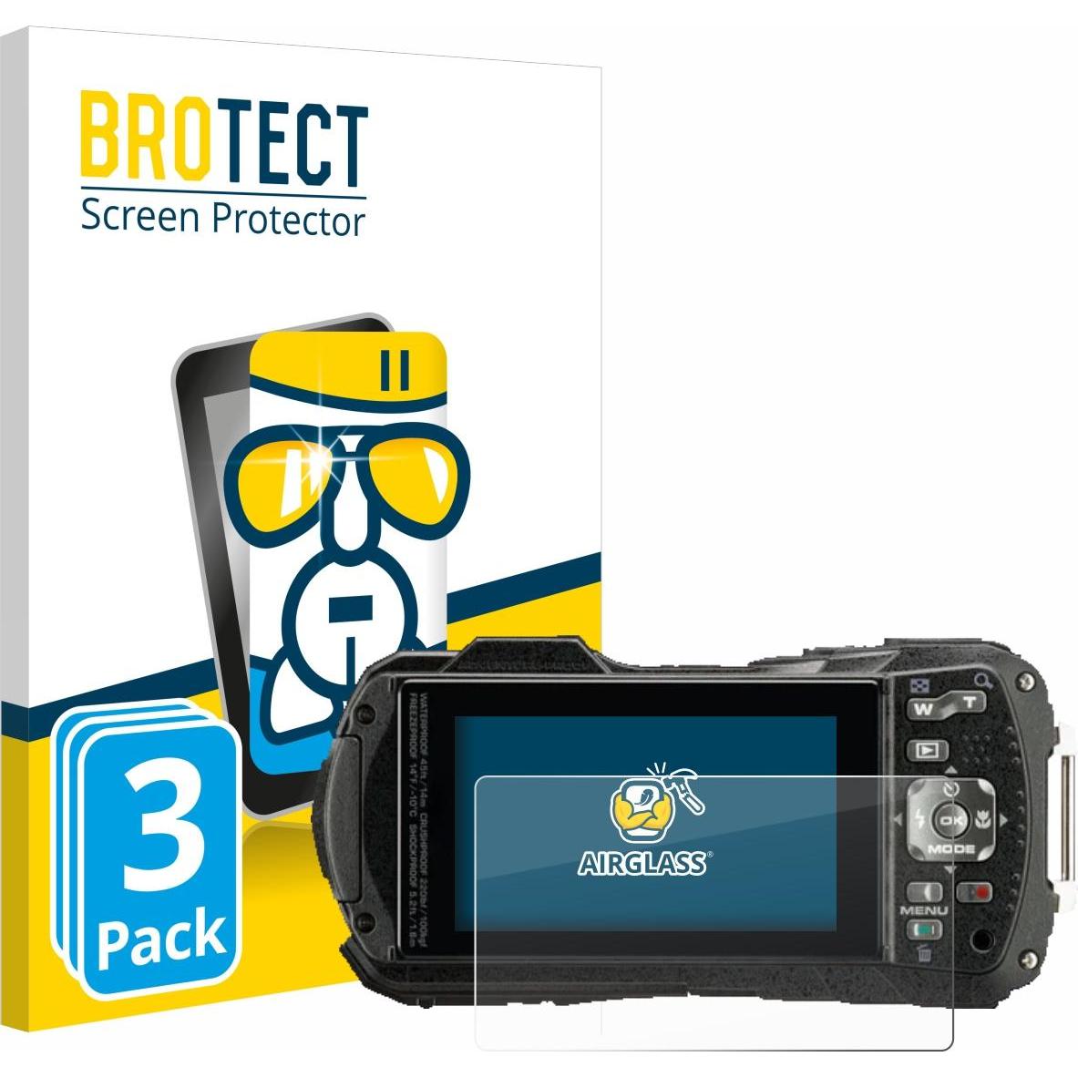 BROTECT AirGlass Panzerglasfolie (Displayschutz), Kameraschutz