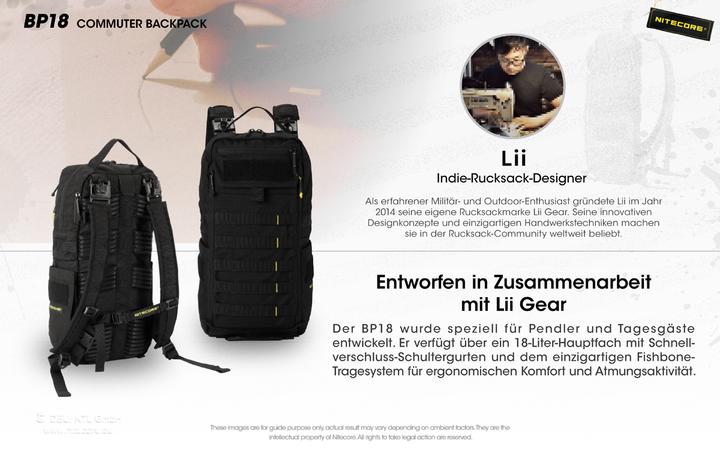 Produktbild Nitecore BP18 Commuter Backpack (18 l)