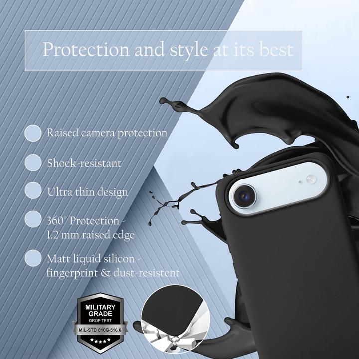 Actual product image Cadorabo Case for iPhone 17 AIR TPU Liquid Silicone Cover (Apple iPhone 17 Pro)