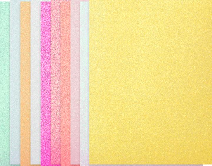 Actual product image Rico Design Glitter Paper Paper Poetry Candy (180 g/m², 10 x)