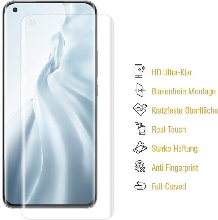 Actual product image Protectorking 3x Panzerfolie Anti-Shock HD Klar (3 Piece, Xiaomi Mi 11)