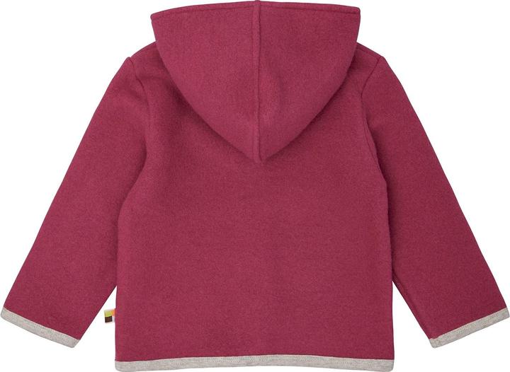 Actual product image loud + proud Wool fleece jacket with hood (80)