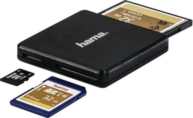 Immagine prodotto Hama Lettore di schede multiple USB 3.0 SD MicroSD CF (USB 3.0)