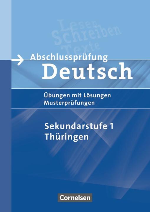 Produktbild Abschlussprüfung Deutsch 10. Schuljahr. Arbeitsheft. TH (Deutsch, Birgit/Lange, Patzelt, Rosemarie/Tomaszek, Violaua, 2007)