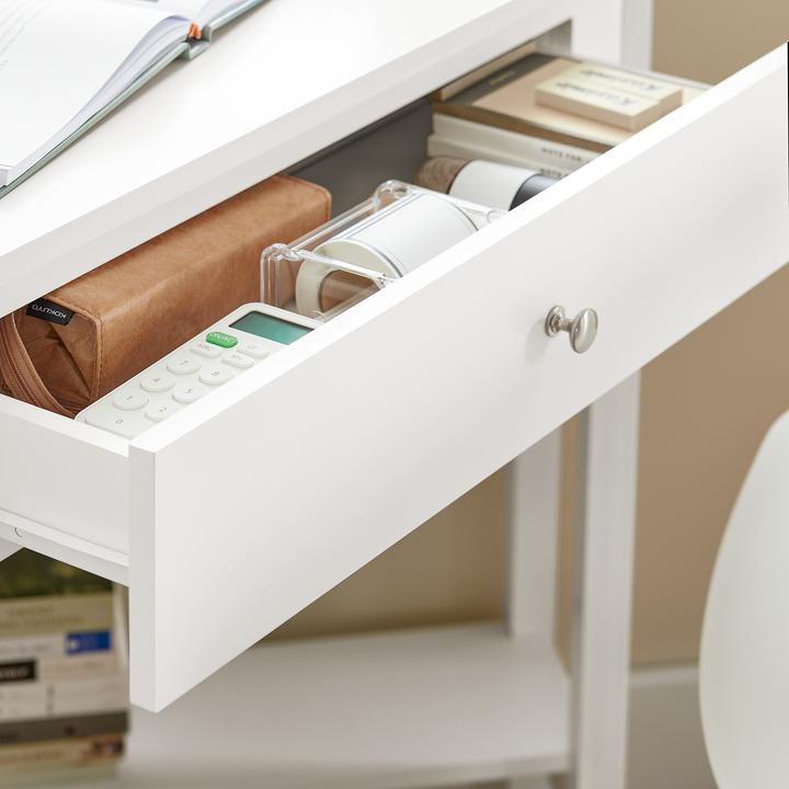 Immagine prodotto SoBuy Scrivania ad angolo con scaffale e cassetto (76 x 76 x 76 cm)