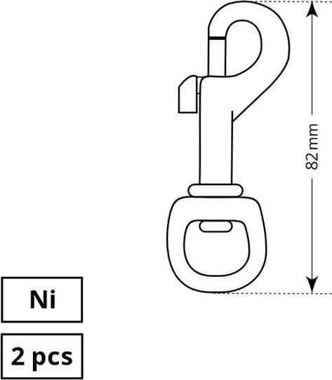 Produktbild CLASP ¾ NI 2DD (Metal)