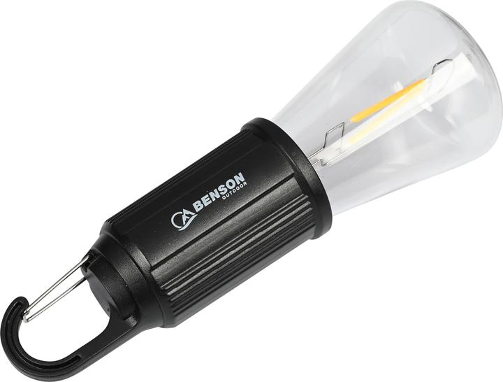 Produktbild Benson LED Campinglampe mit Clip-Haken, Akku